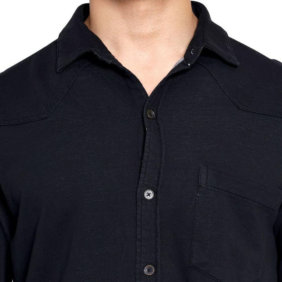 Men's Casual Shirt , Black, large image number null